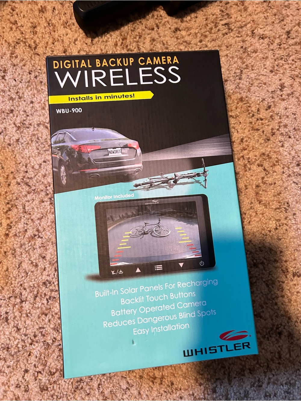 Whistler wireless backup camera wbu-900 NEW IN OPEN BOX